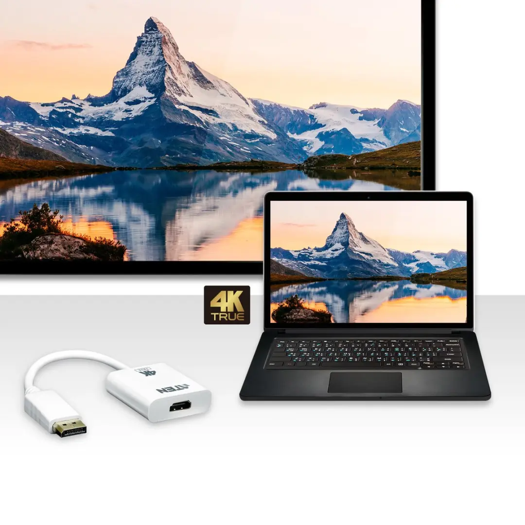 Aten VC986B DisplayPort naar True 4K HDMI Adapter - Multicolor