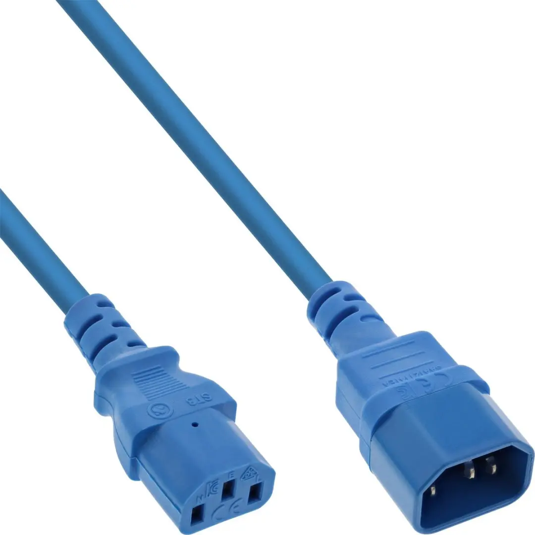 ACT AK5110 Netsnoer C13-C14 Blauw 1,8m