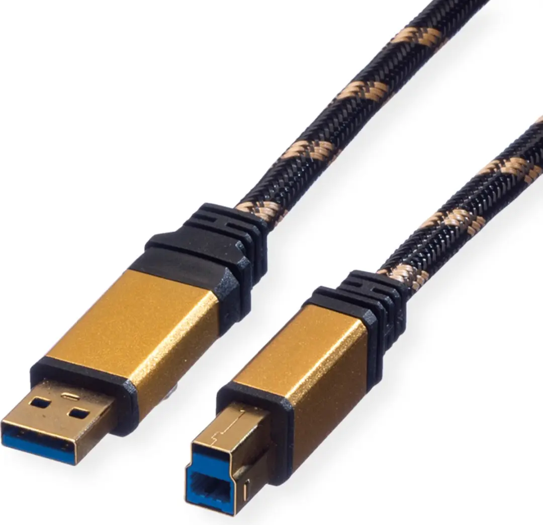 Roline Gold USB 3.2 Gen 1 Kabel A-B 3m