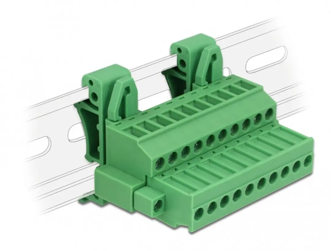 Delock Terminalblokset 10-polig DIN-rail