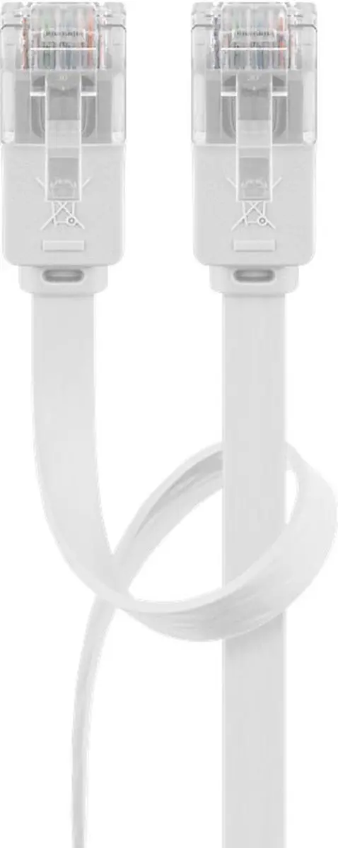 Wentronic CAT5E Netwerkkabel RJ45 Wit 0.5m