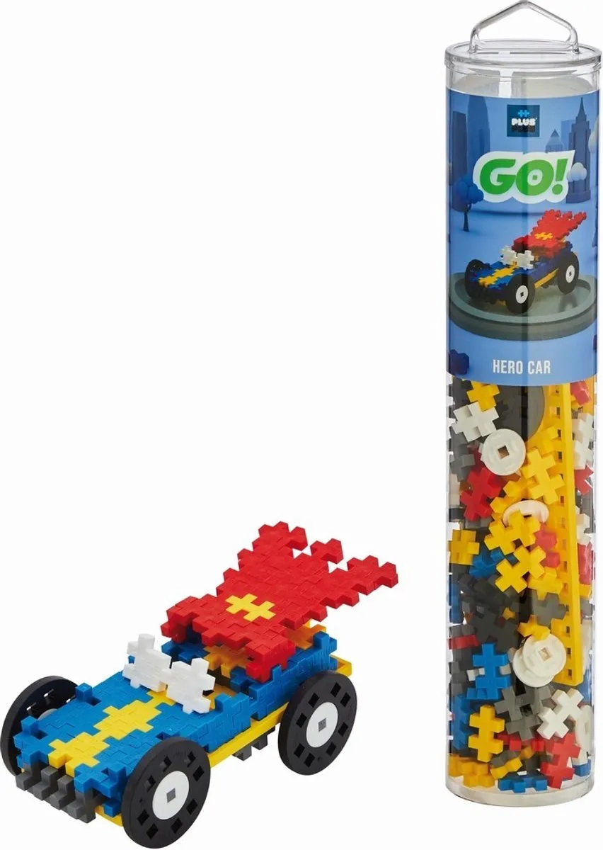 Plus-Plus GO! Tube Auto Hero 200 Bouwstenen