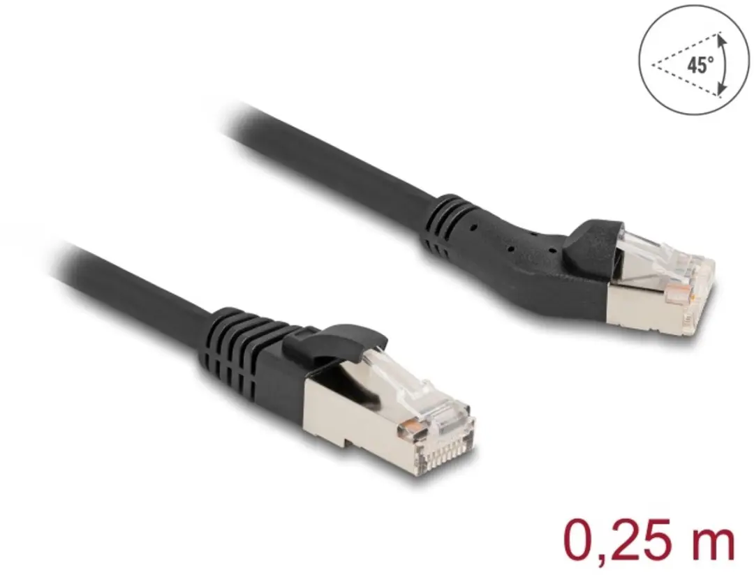 Delock RJ45 Cat.8.1 Kabel 40Gbps 0,25m