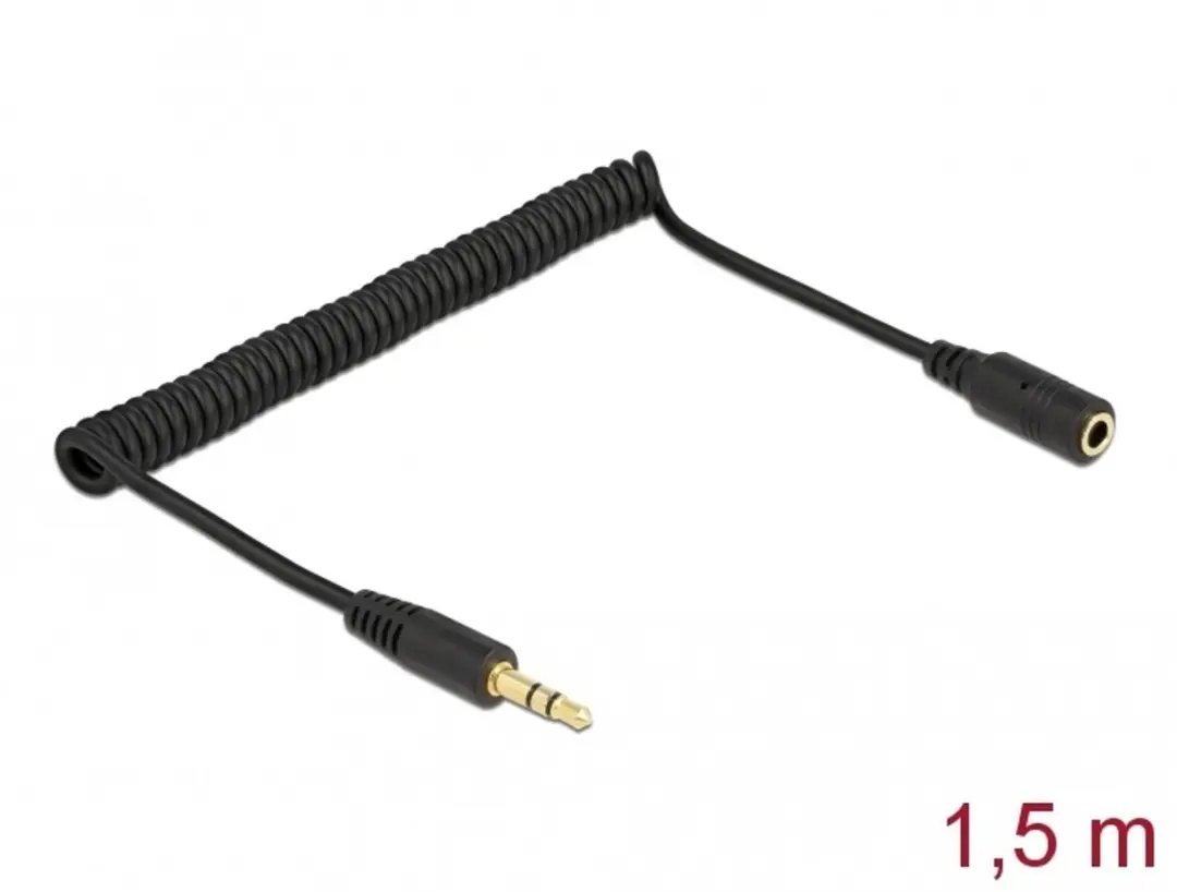 Delock 3.5mm Stereo Jack Kabelverlenging 1.5m