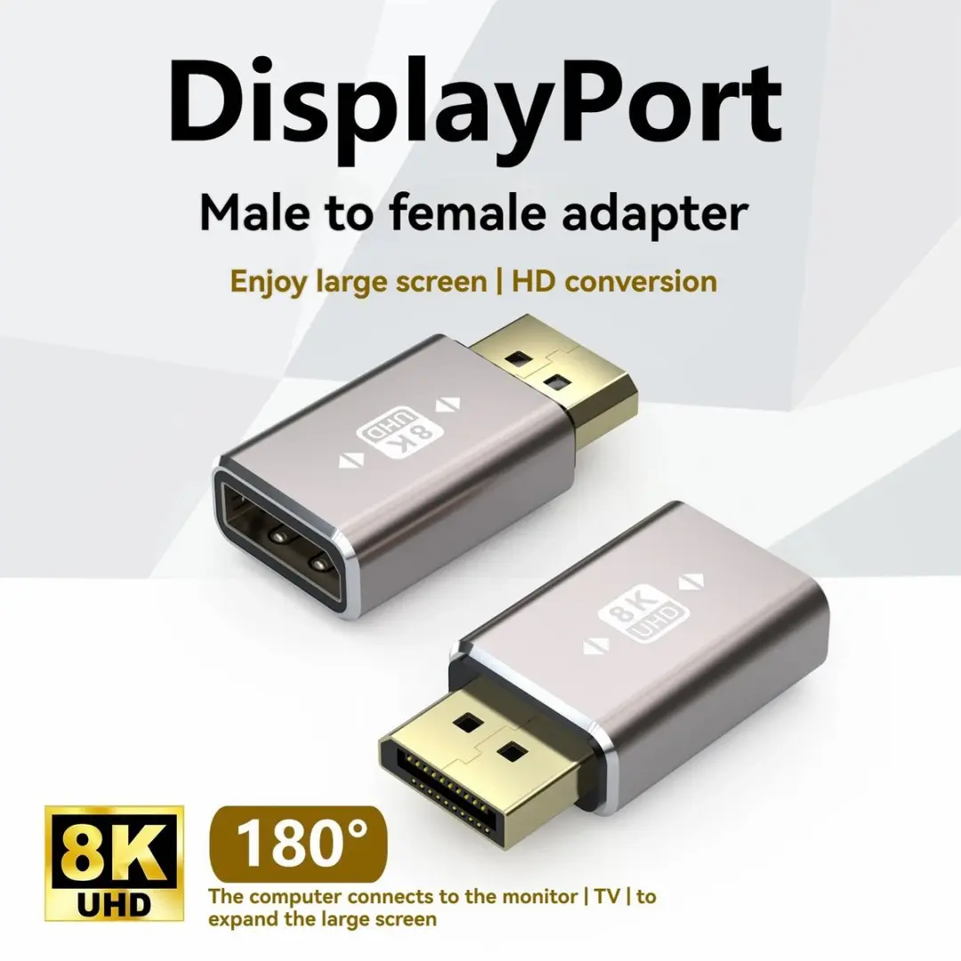 NÖRDIC DisplayPort Adapter Male naar Female DP-406