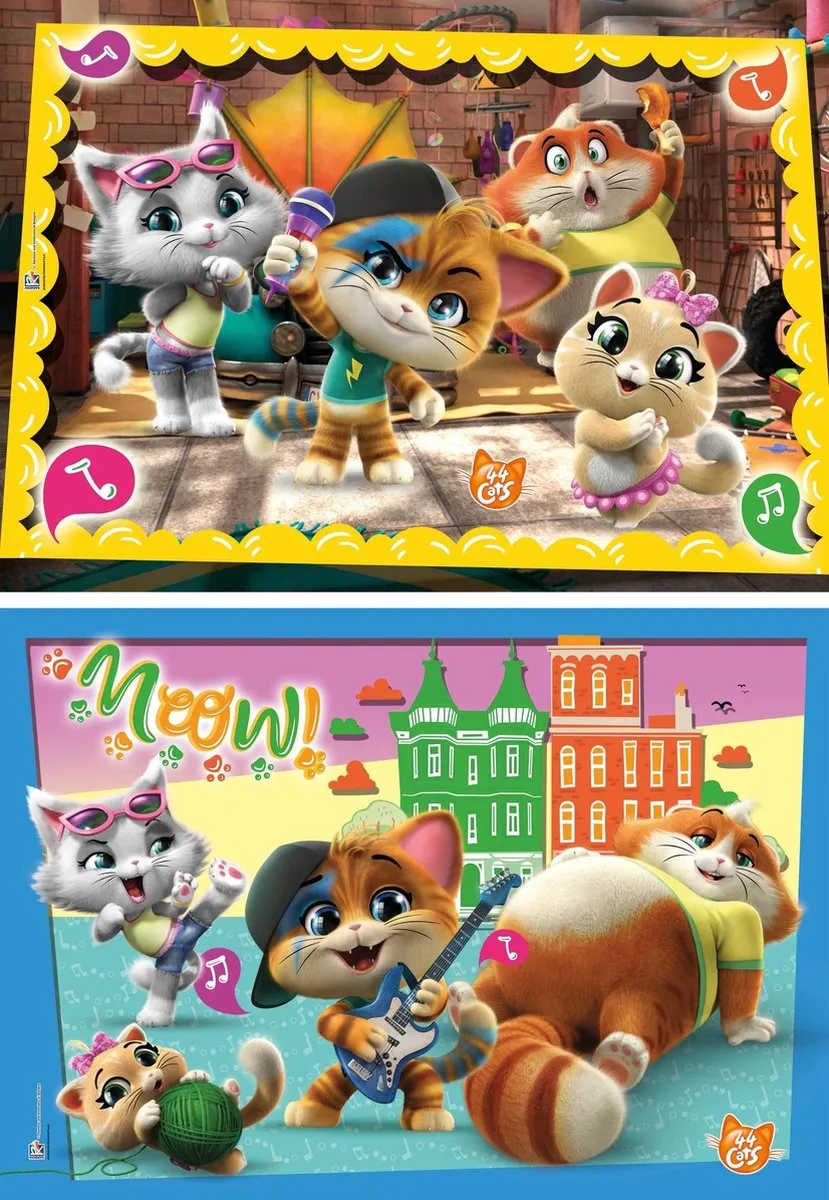 Clementoni 44 Cats Kinderpuzzel 20 Stuks - 27x19cm - Multicolor - afbeelding 2 van 3