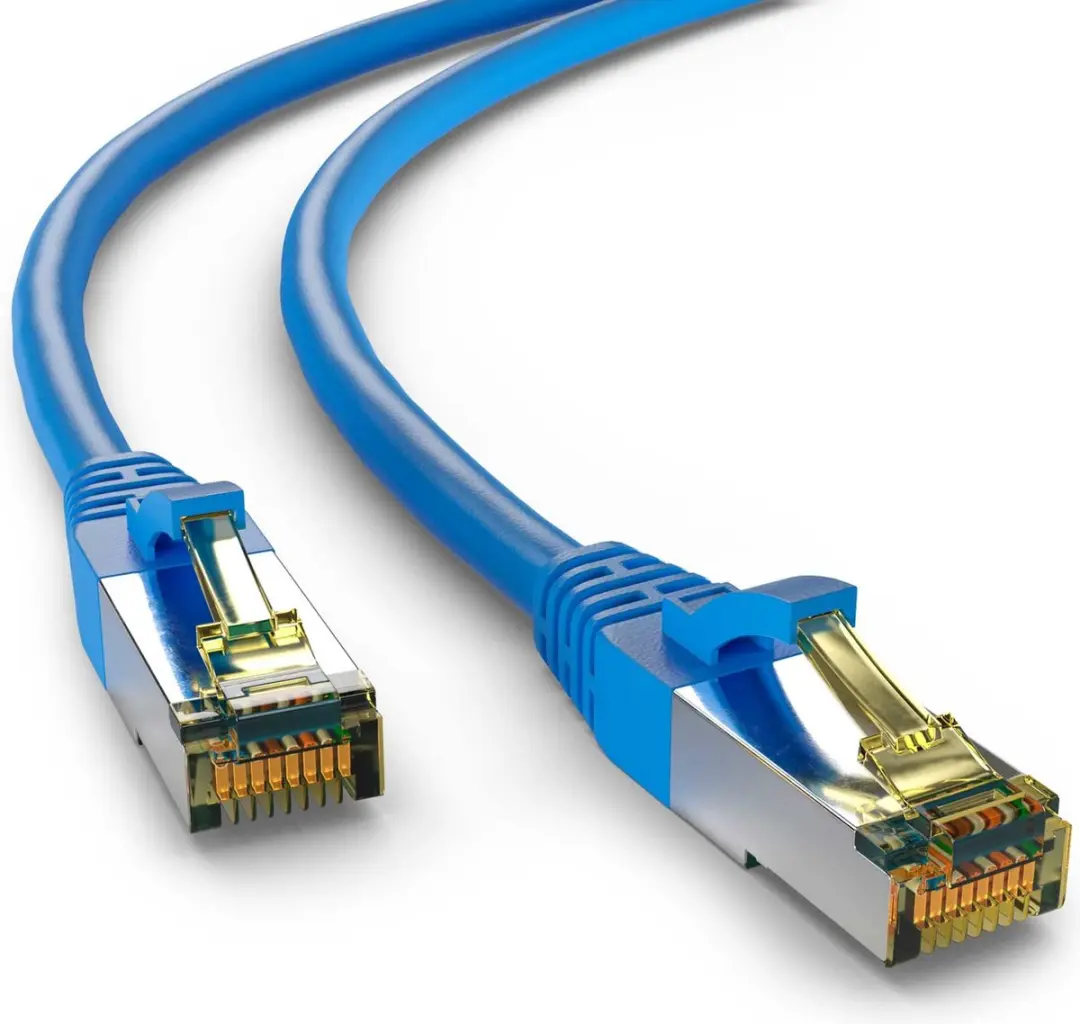 Goobay S/FTP CAT6a Netwerkkabel 10Gbps - 1m - Blauw