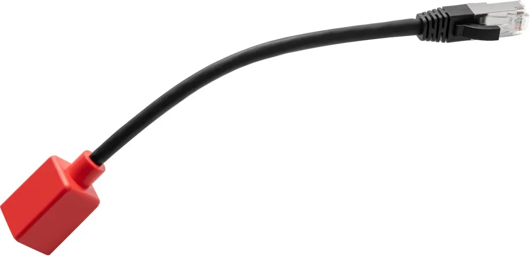Lindy 60189 Cat6a Netwerkkabel - 0,2m - Zwart/Rood