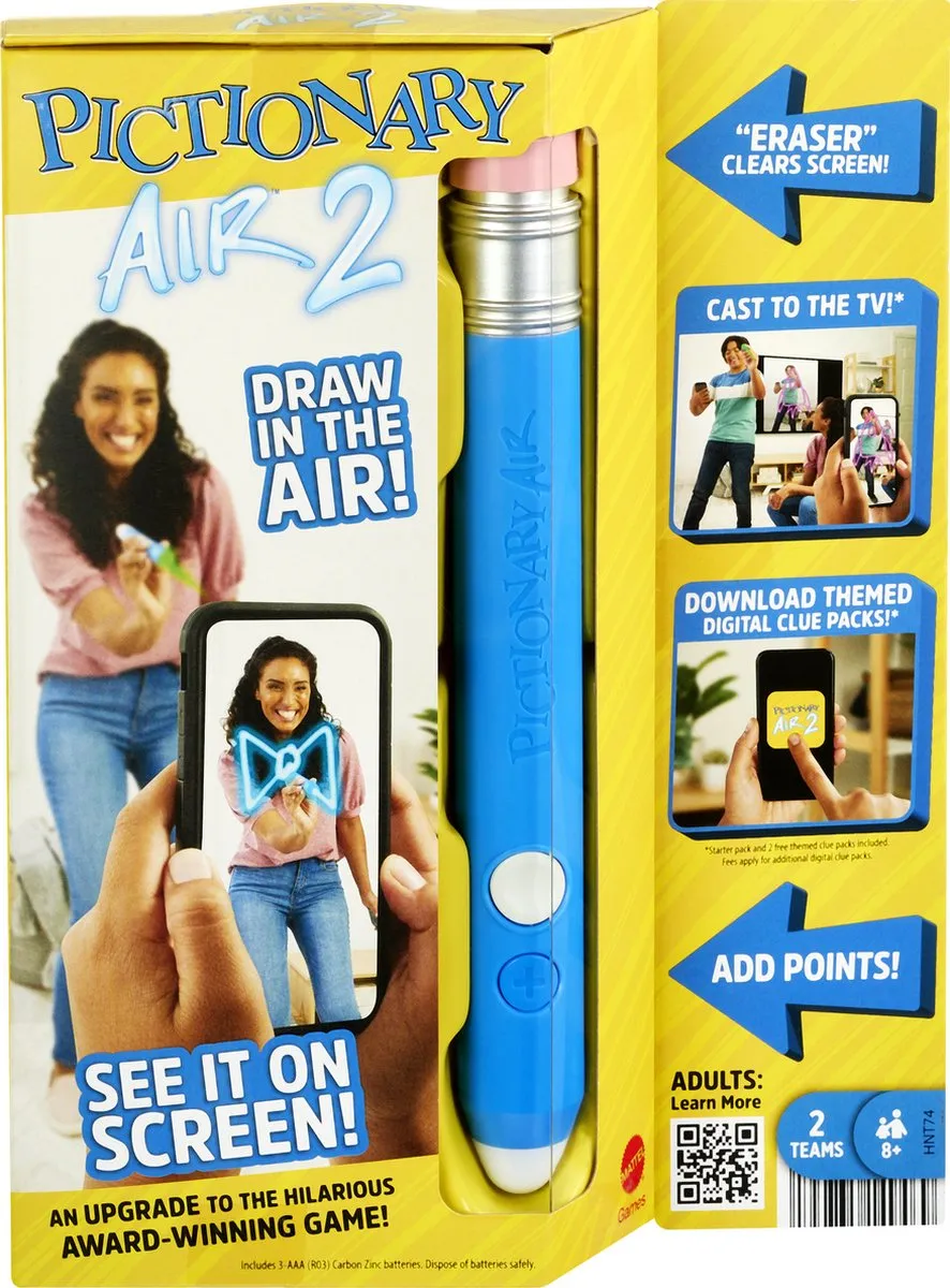 Mattel Games Pictionary Air 2 HNT74 - Educatief Spel - 2-4 Spelers