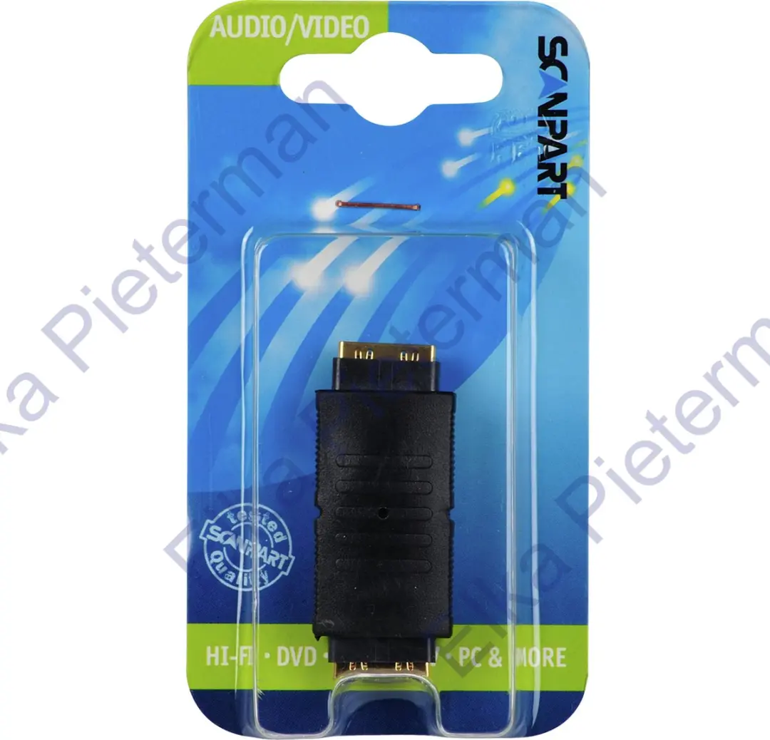 Scanpart HDMI Koppelstuk Female-Female 4K - Zwart