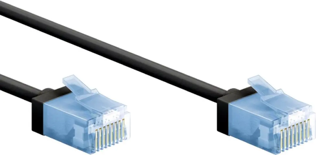 Goobay UTP CAT6A Netwerkkabel 10Gbps - 0,25m - Zwart