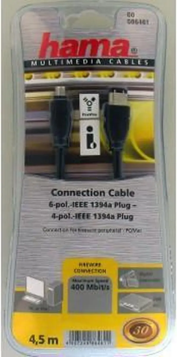 Hama FireWire Kabel 4/6 4,5 meter