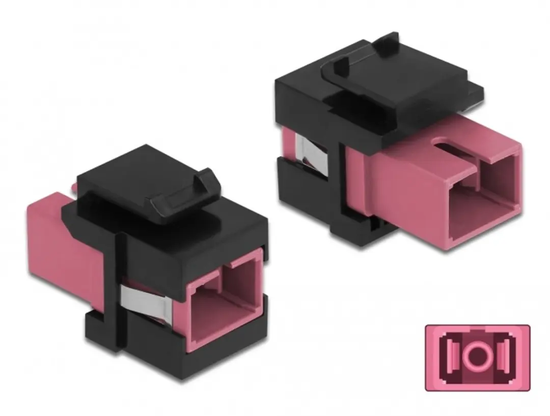 Delock Keystone Module SC Simplex Violet/Zwart
