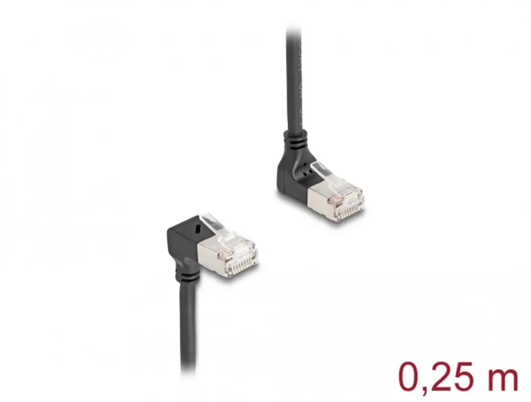 Delock Cat.6A S/FTP RJ45 Kabel 90°