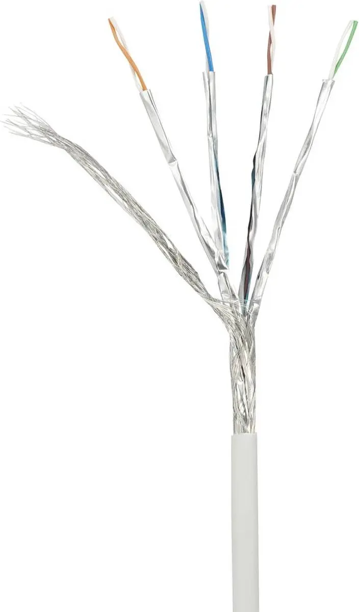 Renkforce RF-4145283 Netwerkkabel CAT 6A S/FTP 1m - Grijs