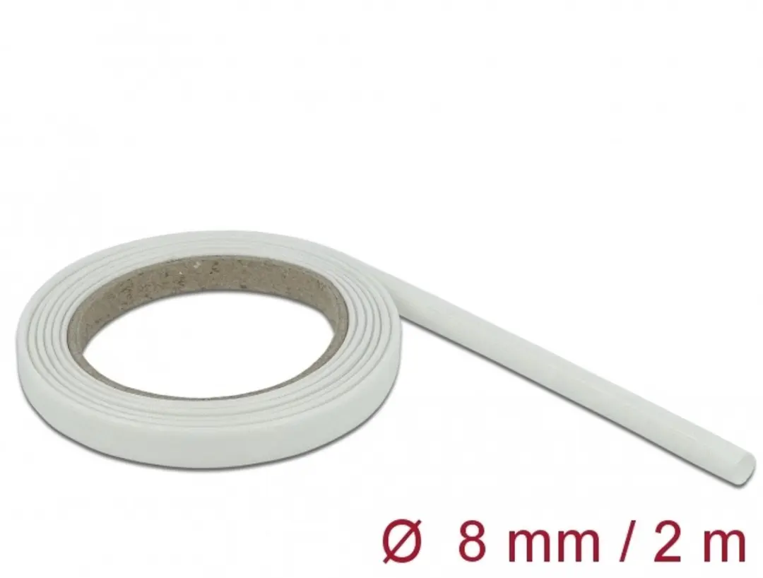 Delock Fiberglass Sleeving 2 m x 8 mm white