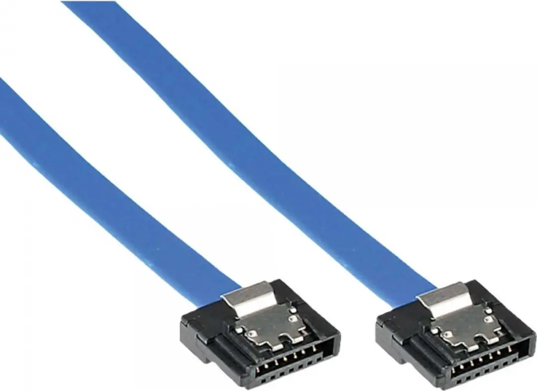 InLine SATA FLEXI Datakabel 6Gbit/s - 0,30m - Blauw
