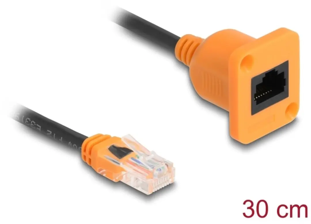 Delock D-Type RJ45 Kabelstekker naar Jack Cat.5e UTP