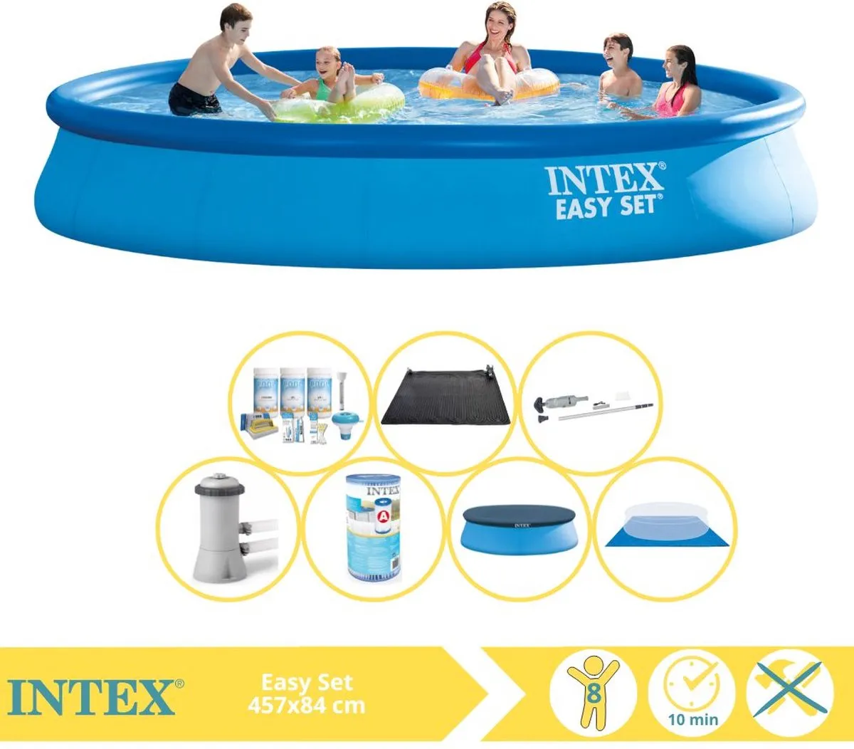 Intex Easy Set 28158GN Opblaaszwembad 457x84cm