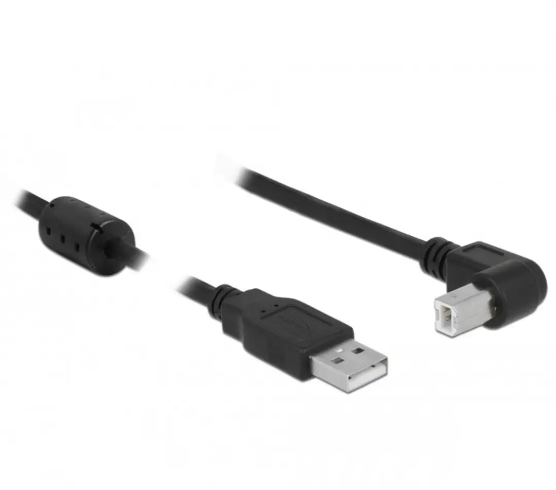 Delock USB-A naar USB-B Haaks Kabel 2.0