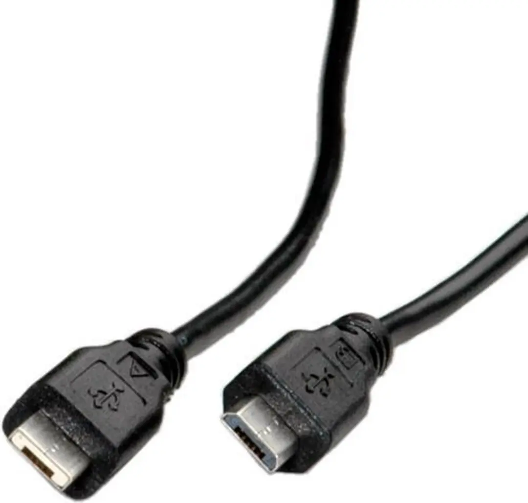 Roline USB 2.0 Micro USB A-B Kabel 1,8m - Zwart