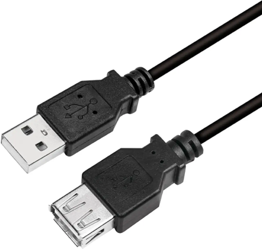 LogiLink CU0011B USB-kabel USB 2.0 3 m USB A Zwart