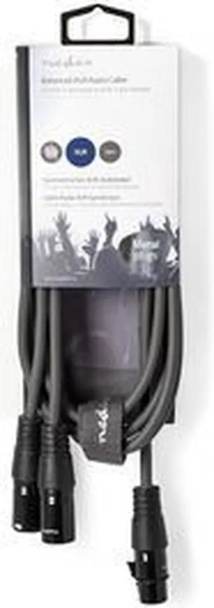Nedis Gebalanceerde Audiokabel XLR 1.5m - Donkergrijs