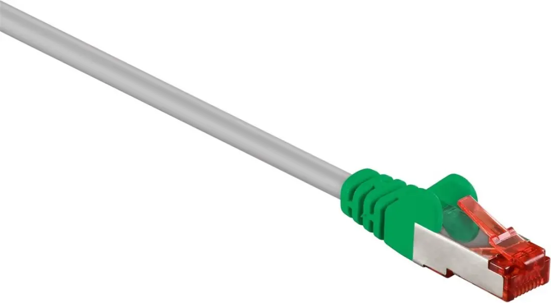 Goobay S/FTP CAT6 Crossover Netwerkkabel 2m - Grijs - 10 Stuks