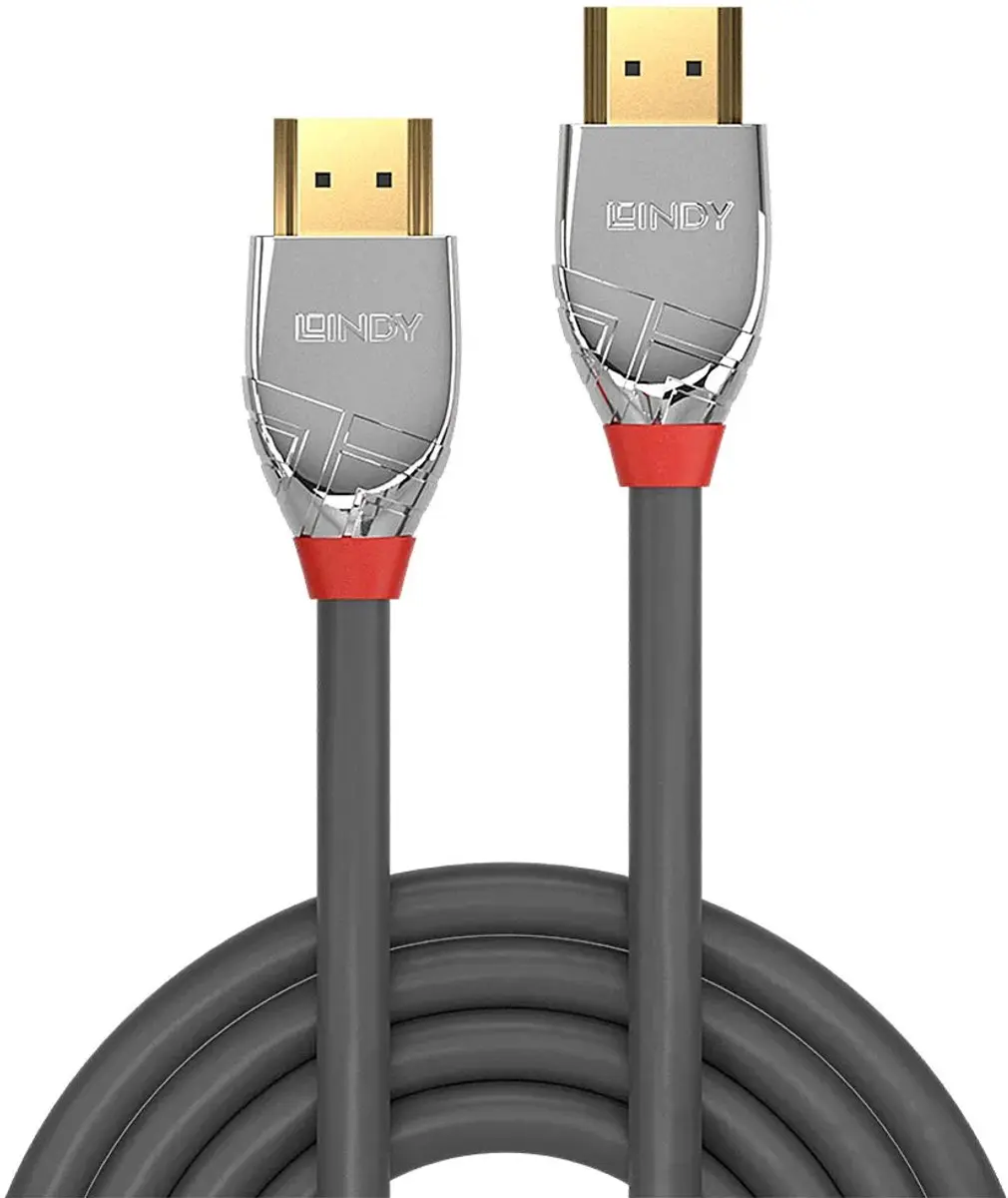 Lindy Cromo Line HDMI Kabel 2m - 4K - Grijs