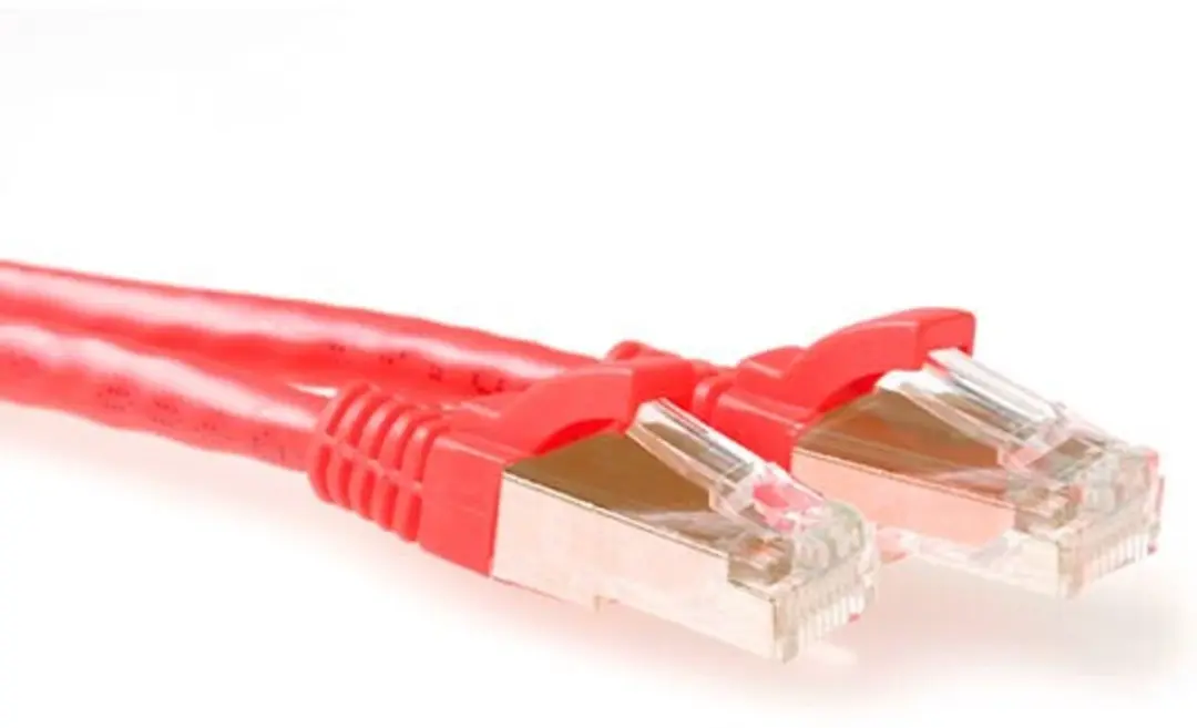 ACT SFTP CAT6A Patchkabel 15m Rood - Snagless RJ45