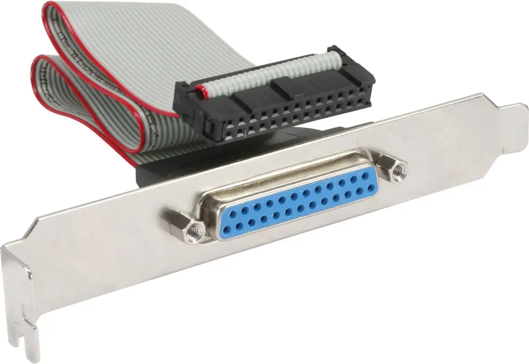 InLine Slotbeugel 33225A - 25-pins Sub D naar 26-pins - 0,5m