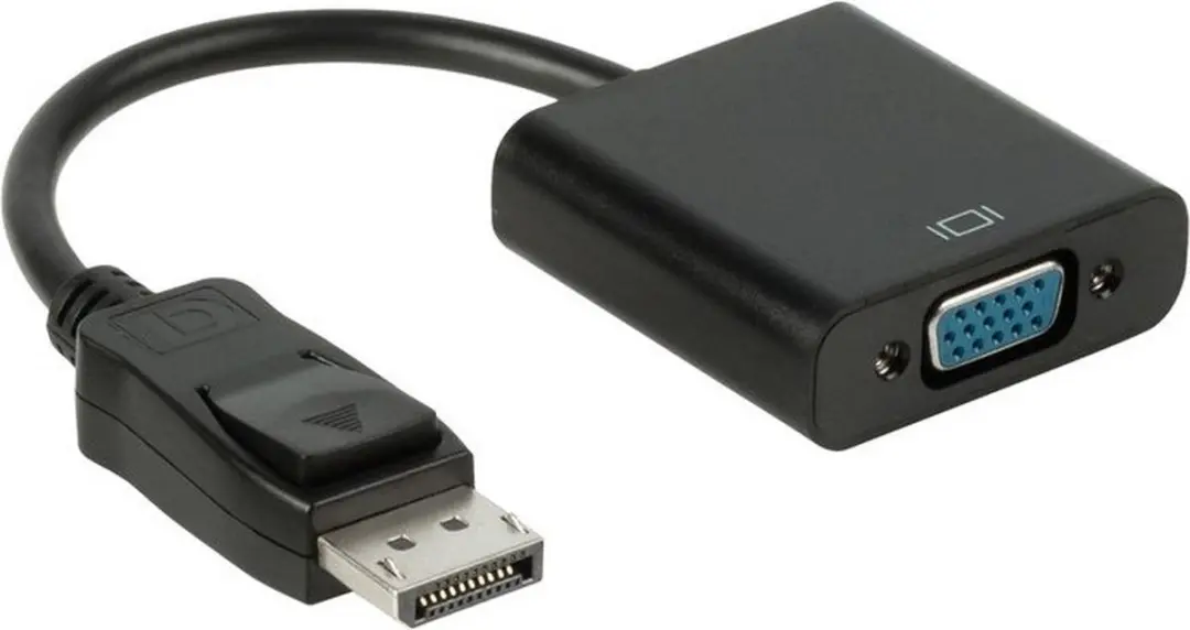 Nedis DisplayPort naar VGA Adapter 1080p - 0.2m - Zwart - afbeelding 6 van 6