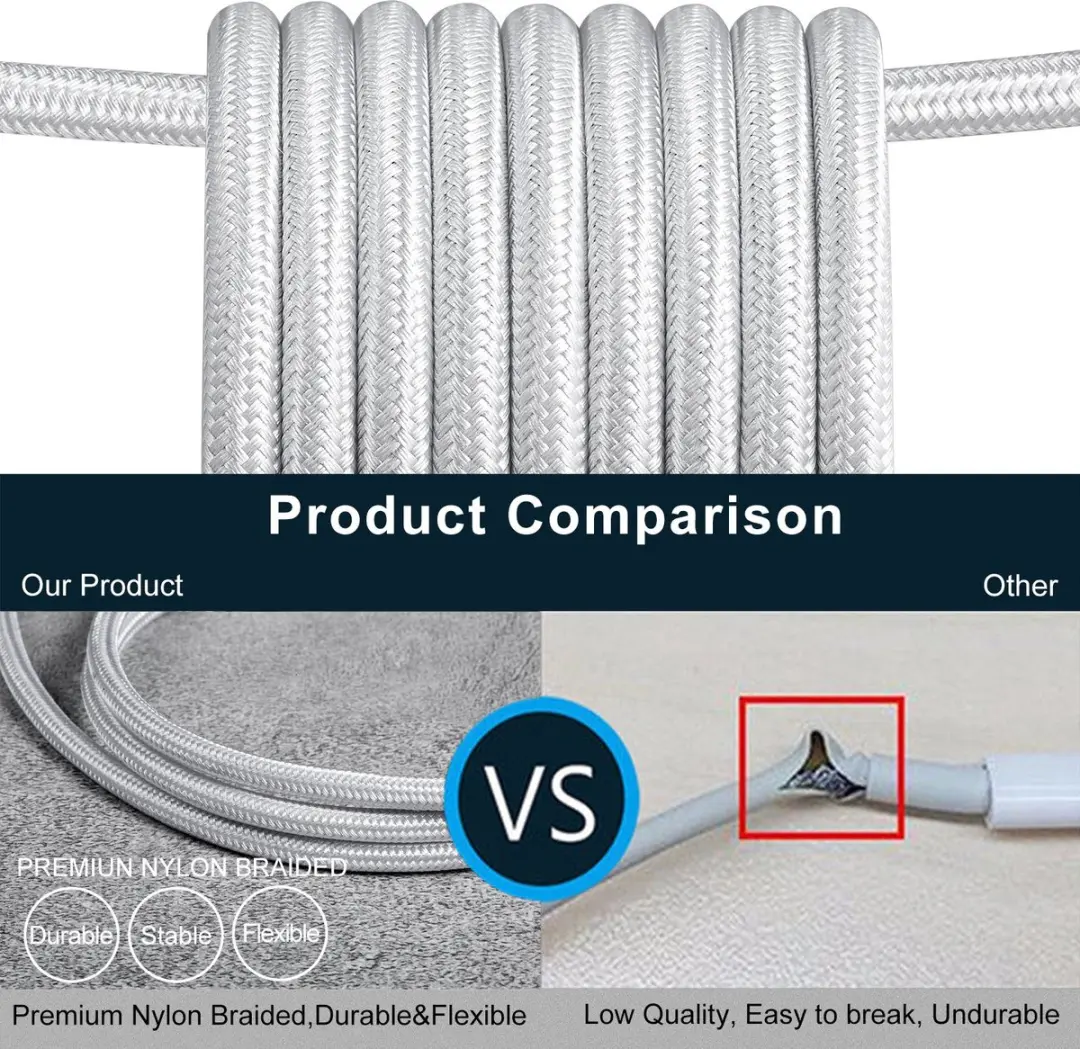 NÖRDIC USBC-N1092 USB-C naar USB-A Kabel 1m - Wit