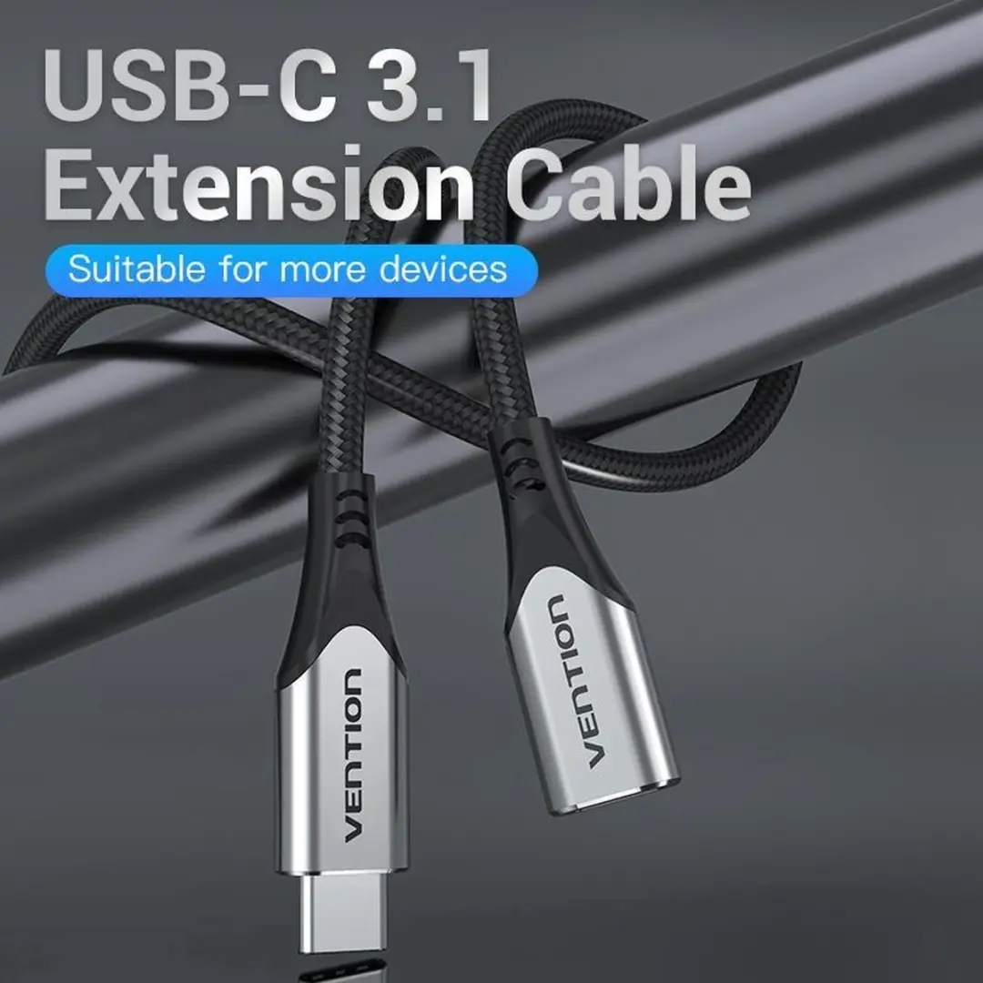 Vention USB-C 3.1 Verlengkabel 4K 60Hz - 1m