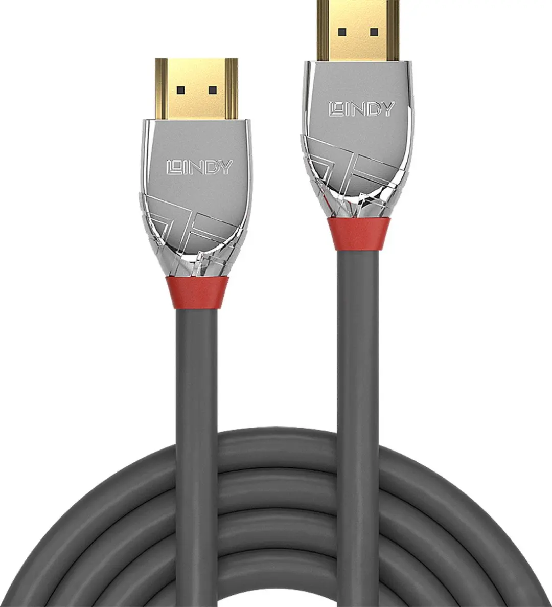 Lindy Cromo Line HDMI Kabel 5m - 4K - Grijs