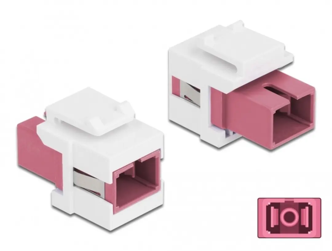 Delock Keystone Module SC Simplex Violet/Wit