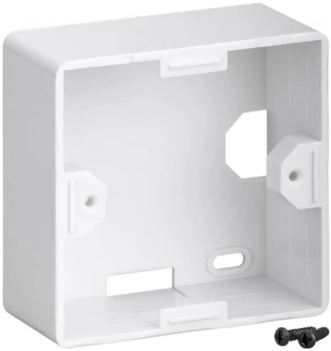 Goobay Wandcontactdoos Opbouwrand 4x - Wit