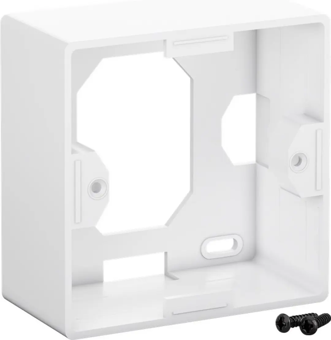 Goobay Wandcontactdoos Opbouwrand 4x - Wit