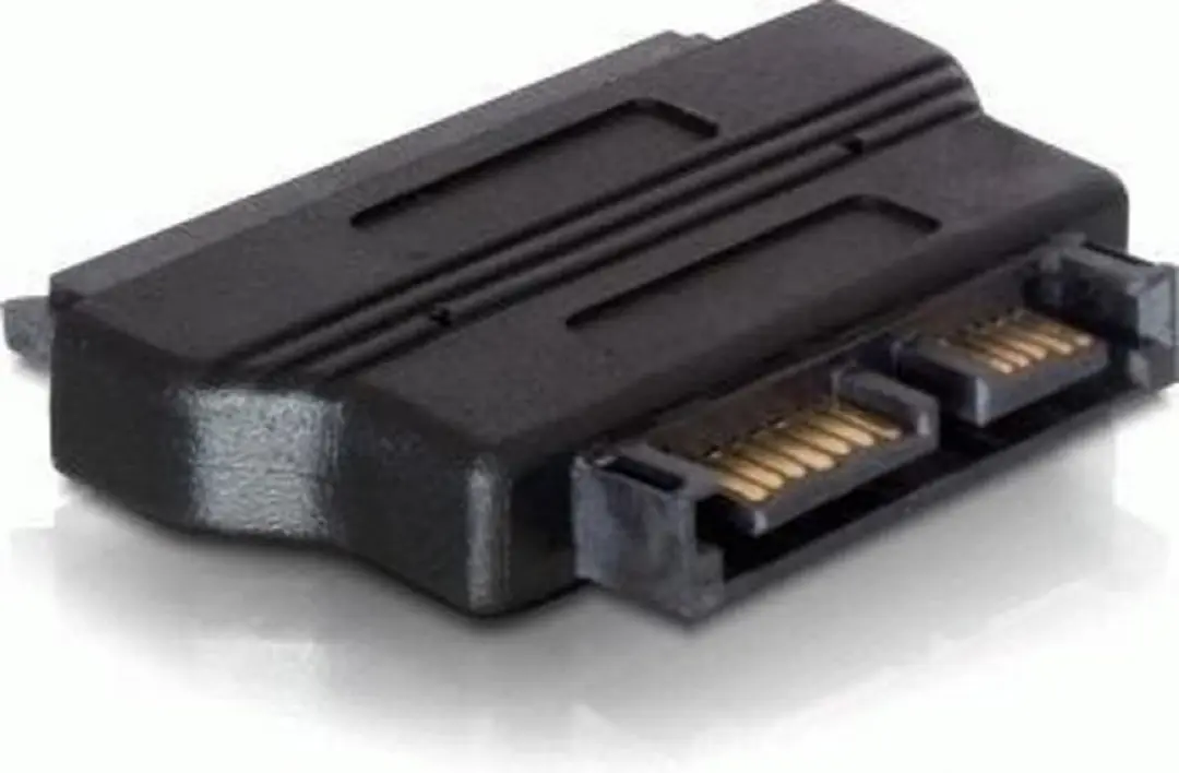 Delock SATA Adapter 22pin naar 13pin - Zwart