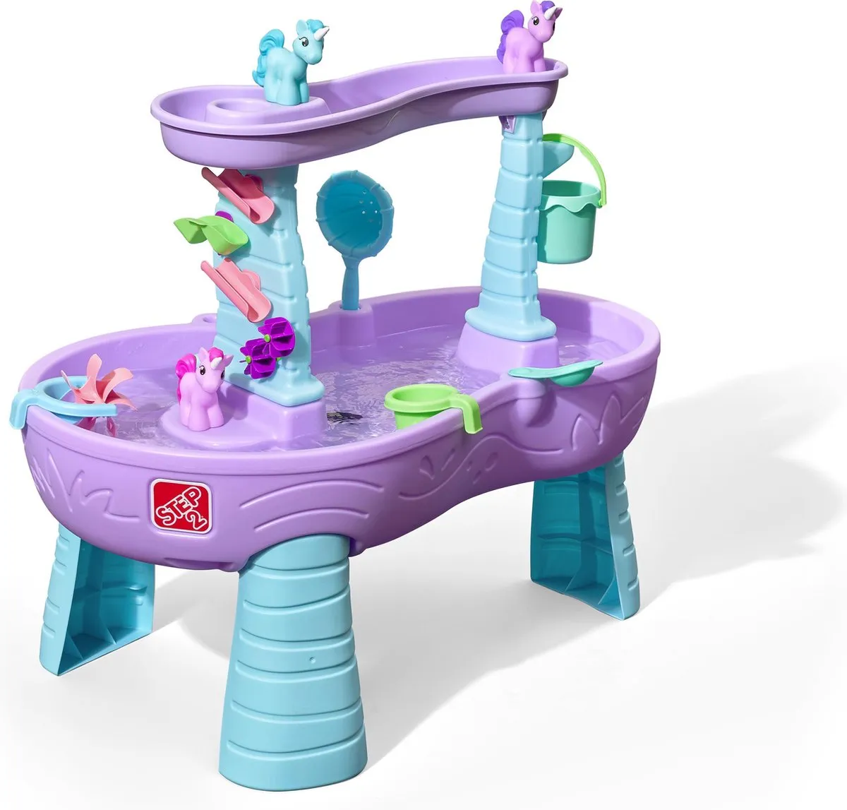 Step2 Rain Shower Splash Unicorns Watertafel - 13-delig accessoireset - Paars/Blauw