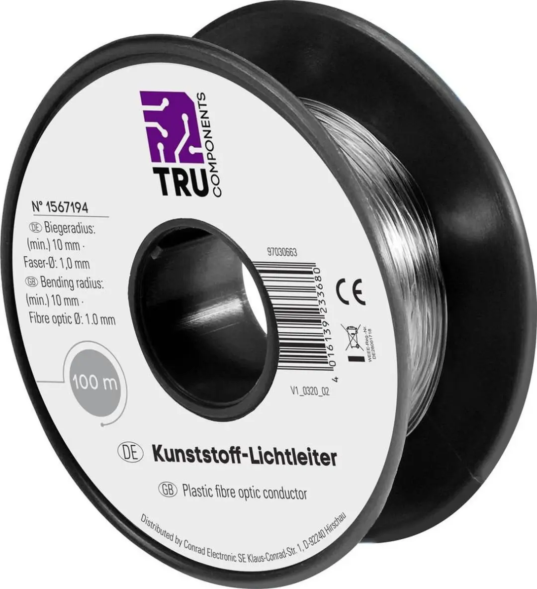 Tru Components TC-9560356 POF-kabel 50m