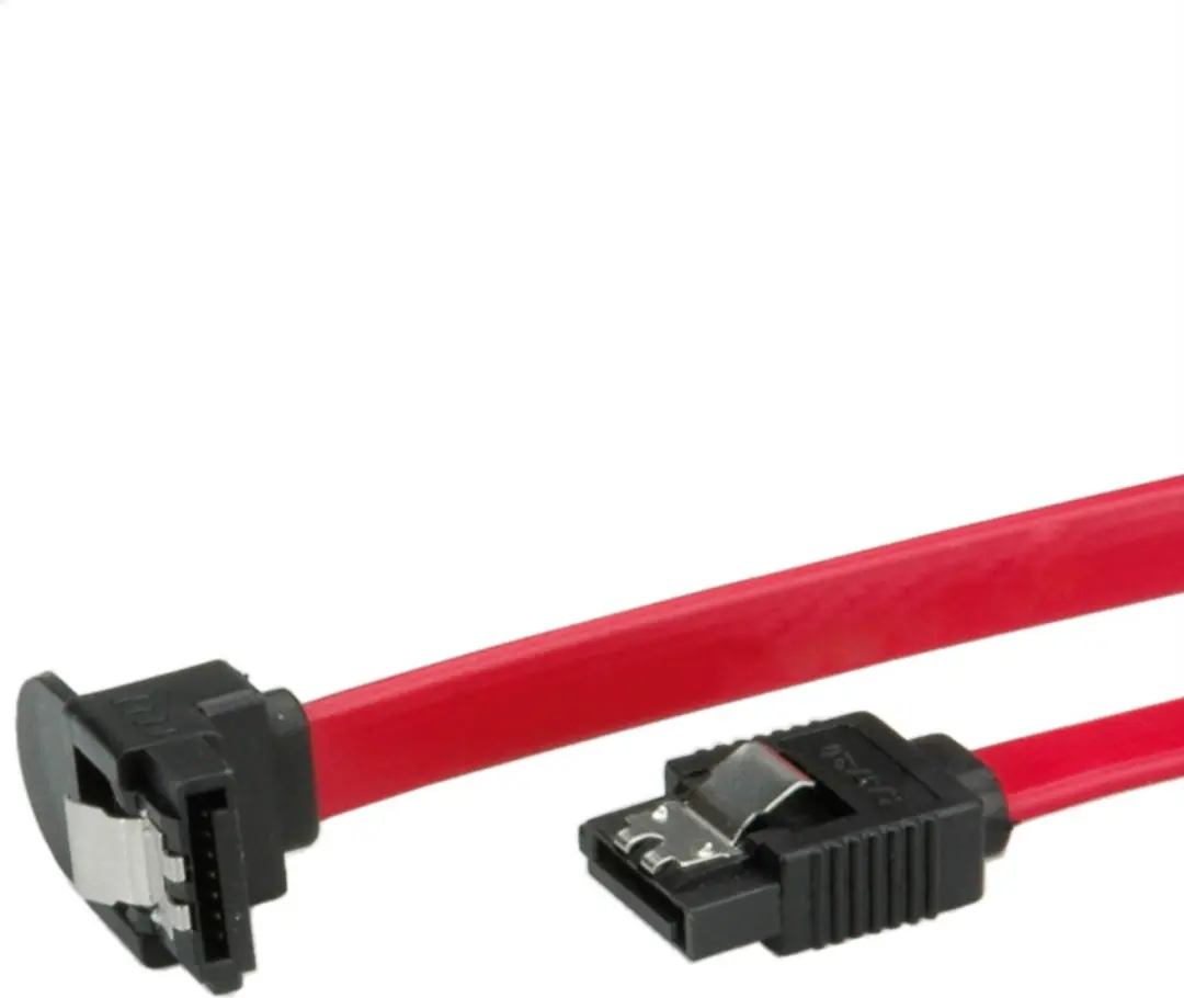 Roline SATA 6Gbit/s HDD Kabel Haaks Rood 0,5m