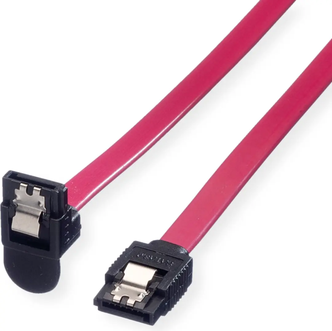 Roline SATA 6Gbit/s HDD Kabel Haaks Rood 0,5m