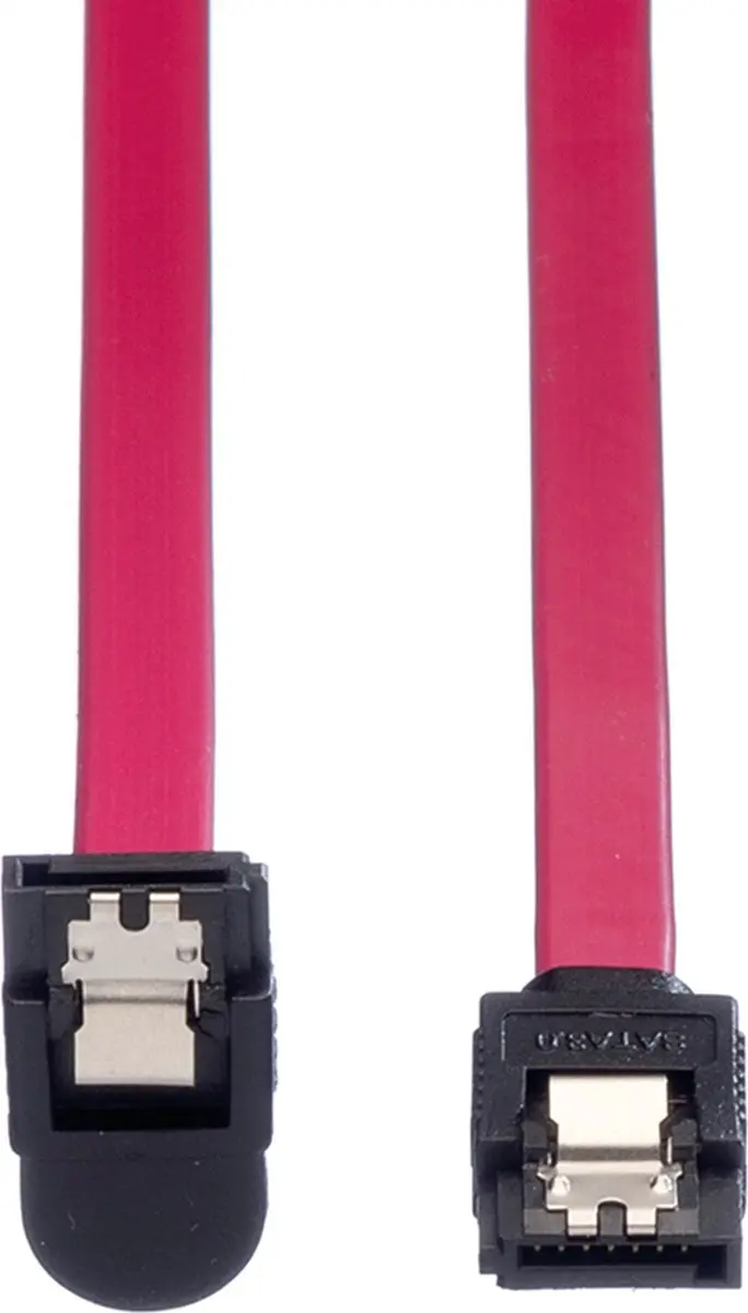 Roline SATA 6Gbit/s HDD Kabel Haaks Rood 0,5m