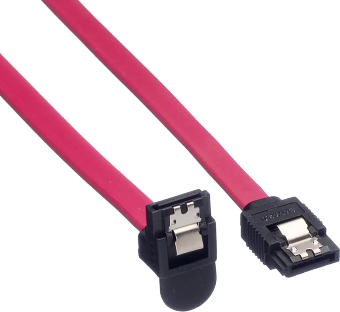 Roline SATA 6Gbit/s HDD Kabel Haaks Rood 0,5m