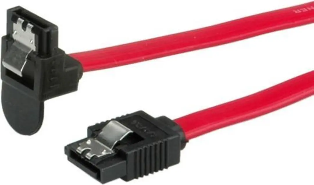 Roline SATA 6Gbit/s HDD Kabel Haaks Rood 0,5m