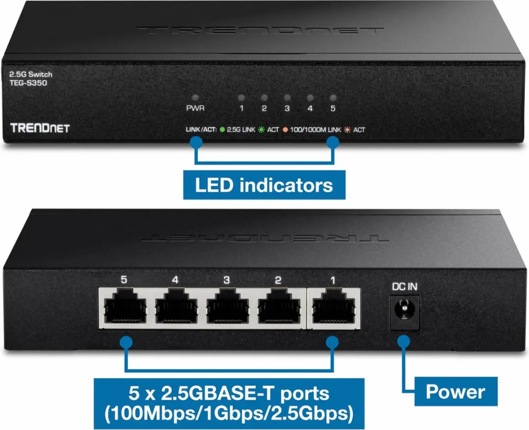TrendNet TEG-S350 Netwerk Switch - Zwart - afbeelding 6 van 6