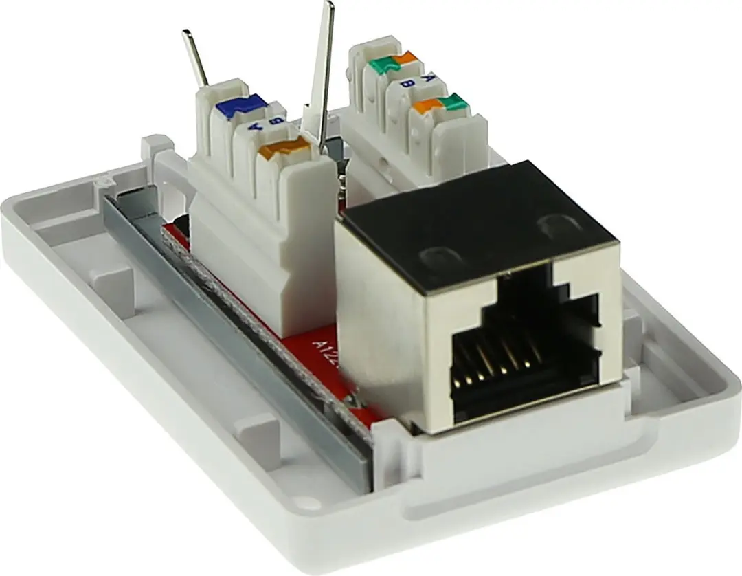 ACT Modulair Shielded CAT6A Opbouwdoos FA7005 - Grijs