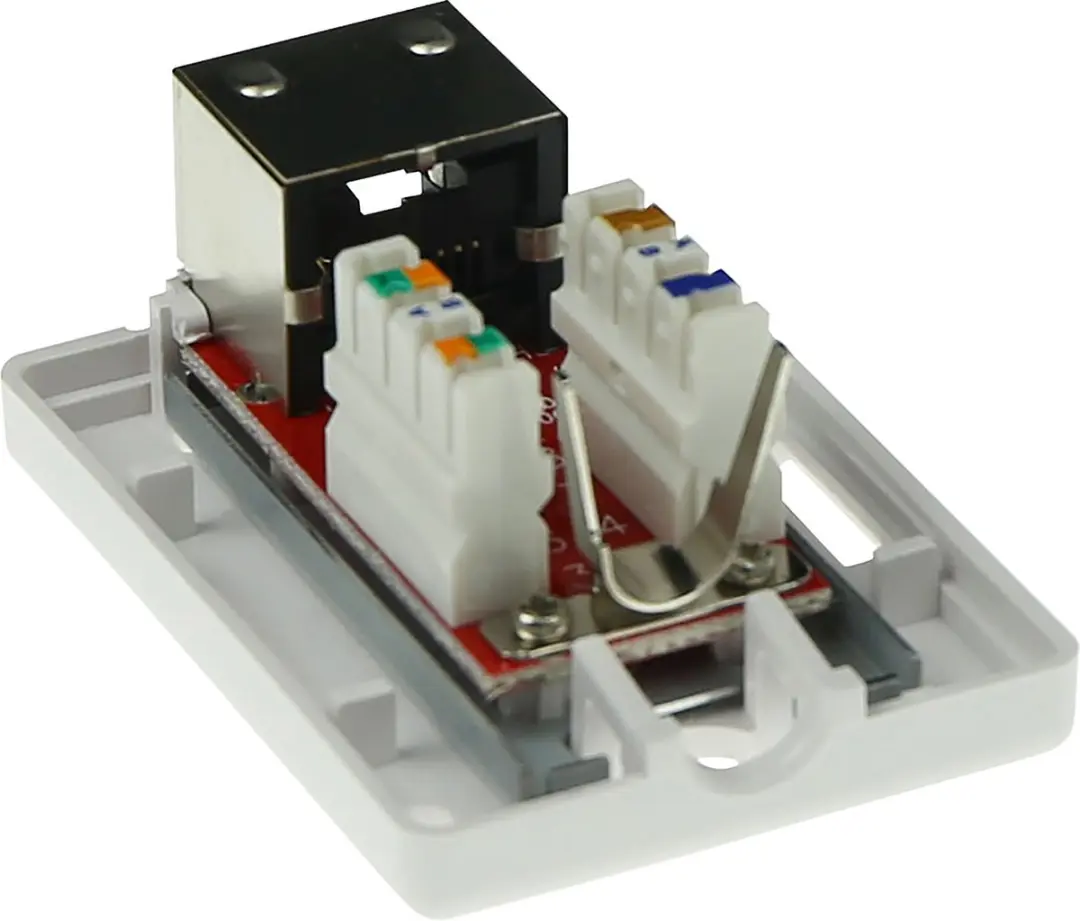 ACT Modulair Shielded CAT6A Opbouwdoos FA7005 - Grijs