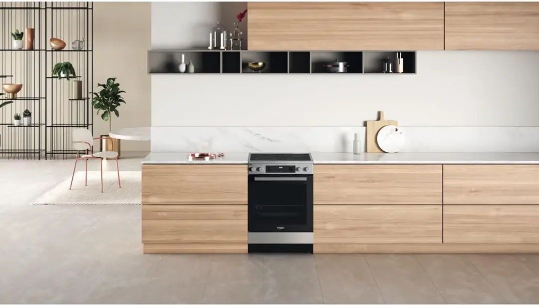 Whirlpool WS68V8CCXT Vrijstaand Fornuis Inductie - Roestvrijstaal